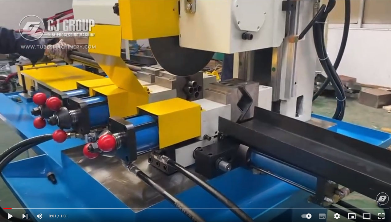Video: Automatic Tube Cutting Machine, Automated CNC Tube Cutter